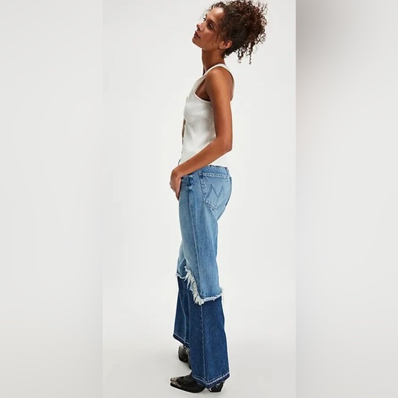 NWT Mother Dual Desperado Sneak Jean - Picture 3 of 6